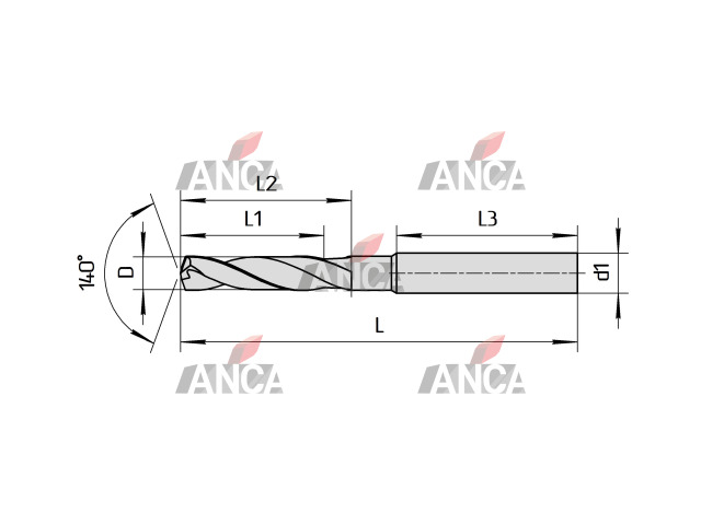 13.3-14-43-107-3D-EC-Z2-U9 Сверло твердосплавное