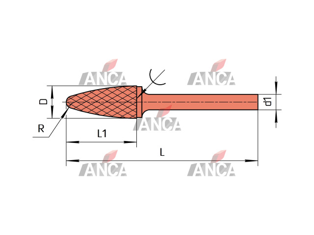 MU8-854 1006020RE S250X Борфреза твердосплавная