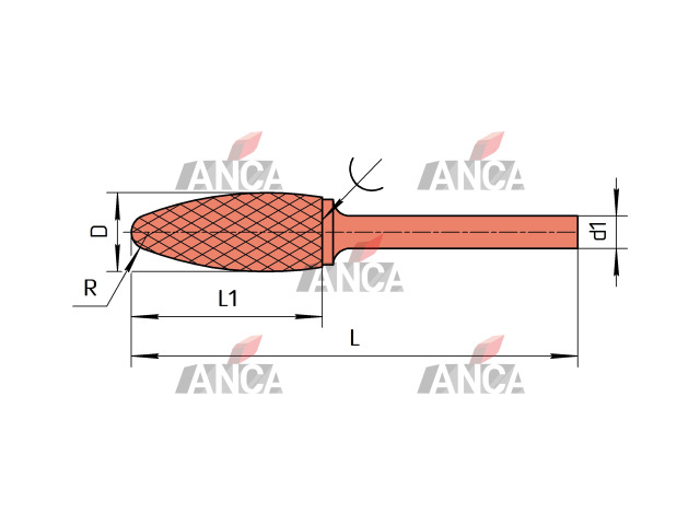 MU8-856 0606018RE S250X Борфреза твердосплавная