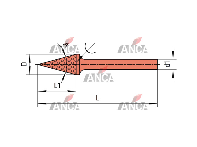 MU8-860 0404013R0 S250X Борфреза твердосплавная