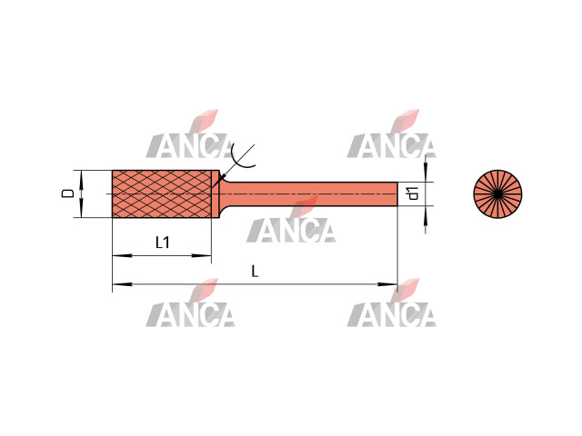 MU8-862 0806020R0 S250X Борфреза твердосплавная